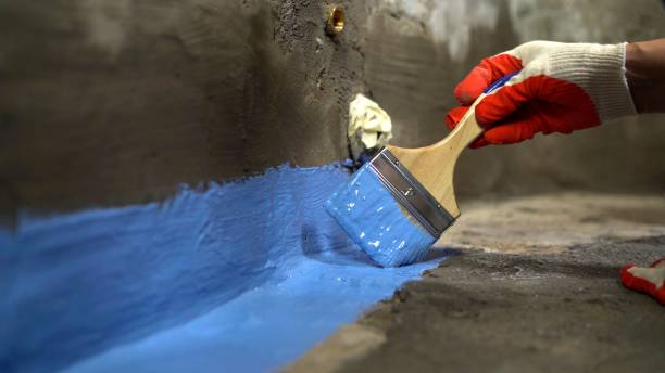 Commercial Waterproofing project at a Richmond, VA business property by SJ Waterproofing Pros